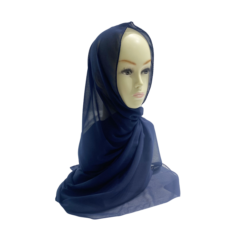 Top Sale Wholesale Bubble Chiffon Shawl Muslim Hijab Fashion Scarf Solid Hijab