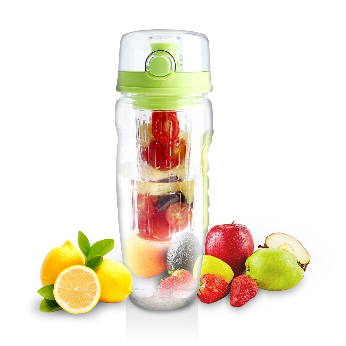 B14-0745 Большой 32OZ BPA Бесплатно Эко-дружественных, портативная, прозрачная емкость бутылки пластиковые бутылки для воды фруктового сока заварки бутылки для воды