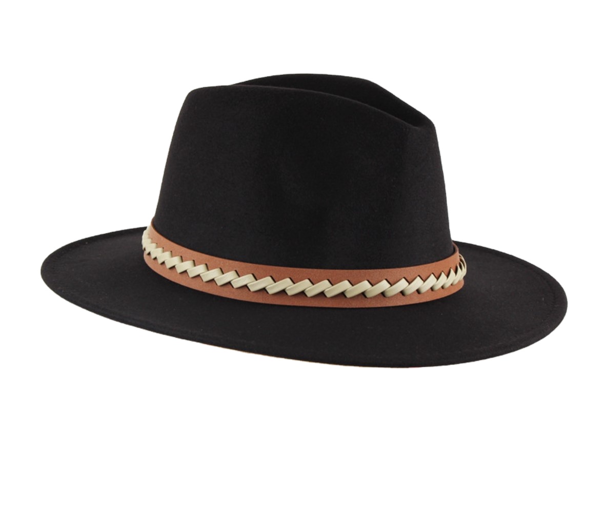 European and American gentleman Winter woolen hat felt hat British fashion casual jazz hat