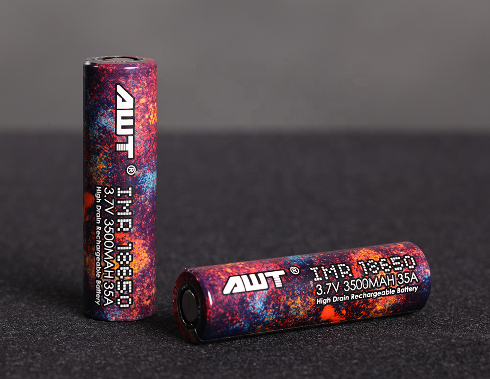 Новейшая батарея awt 18650 3,7 в 3500 мАч 35A для копирования goon rda TFV12 arc dna 40 mod