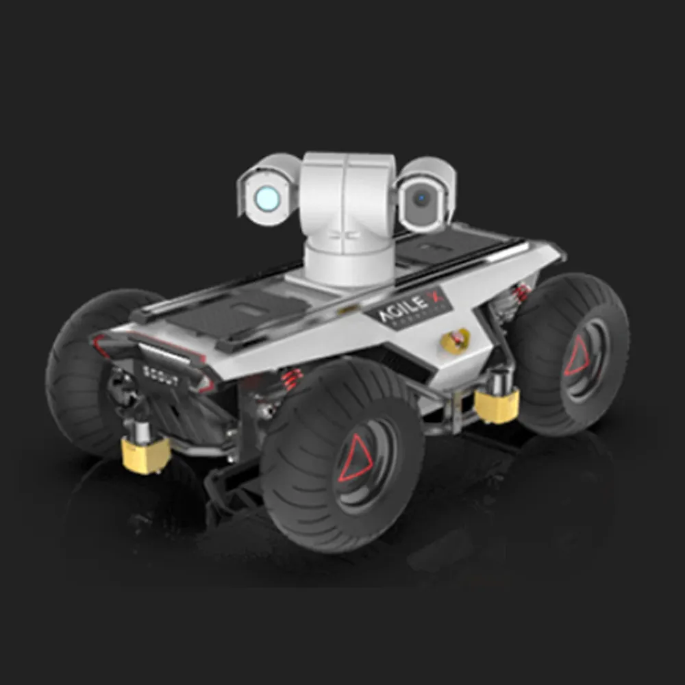 unmanned ground vehicle electric car 2019 industrial outdoor mobile robot independent suspensions unmanned ground vehicle scout