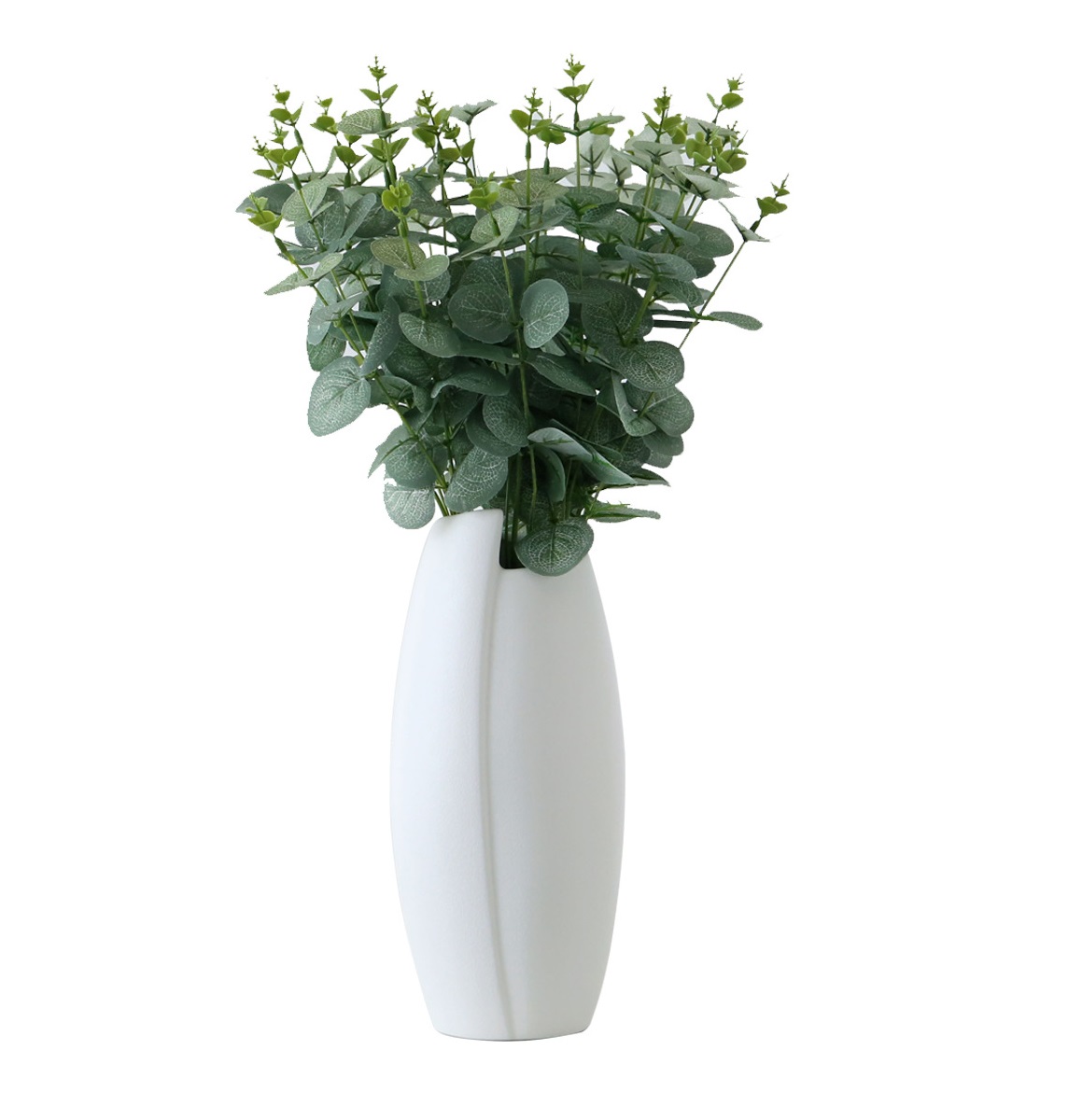 European style ceramic vase in a simple modern living room in northern Europe, European style creative table, dried flower ornam