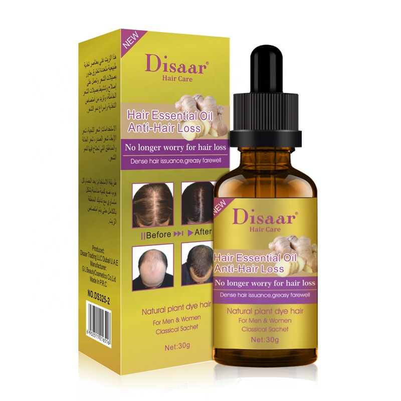 Three Flavors Natural Ginger Oil Control Repair Hair Treatment Anti Hair Loss Hair Growth Oil for Men and Women