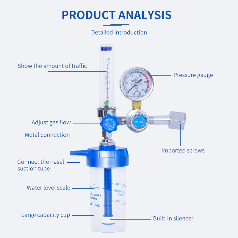 oxygen pressure reduce oxygen-regulator medical pa+ reguladores de oxigeno flow meters oxigen regulator medical oxygen cylinder