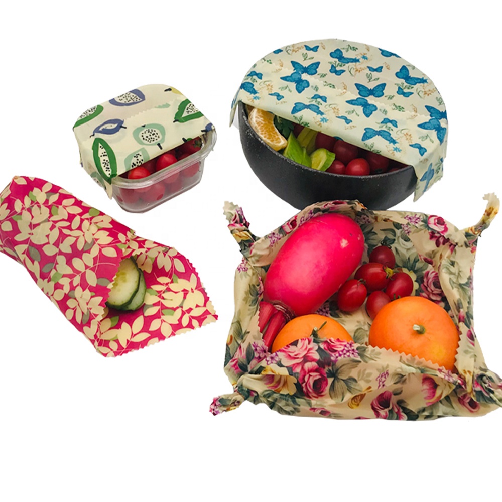 Beeswax food wrap Factory new product Promotion LFGB GOTS zero waste Eco friendly beeswax reusable beeswax wrap