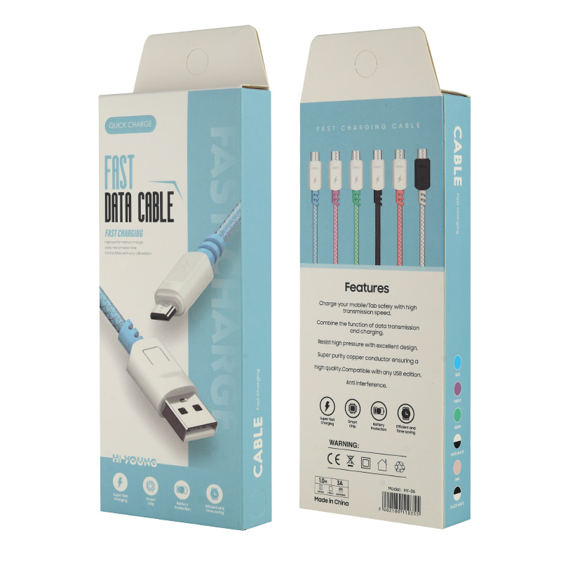 Somostel Cable USB-A en forma de U series Cable 1A de carga multiple Silicona Cargador Cable Usb
