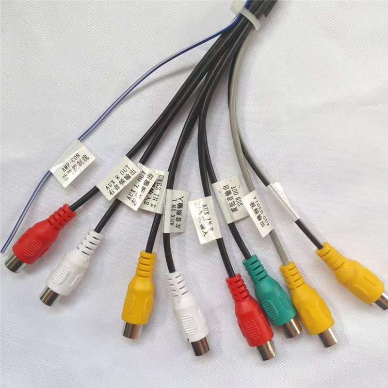 20pin RCA Audio line video input refitted power amplifier subwoofer for Android navigation