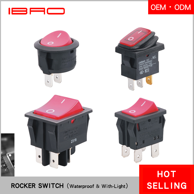 IBAO CNIBAO RCA Серия короткий круглый UL кулисный переключатель