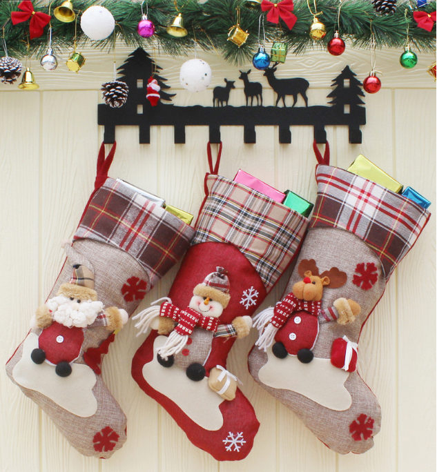 2022 hot sales wholesale Fashion Manufactures OEM christmas large gift bag christmas tree decoration bag christmas sock bag