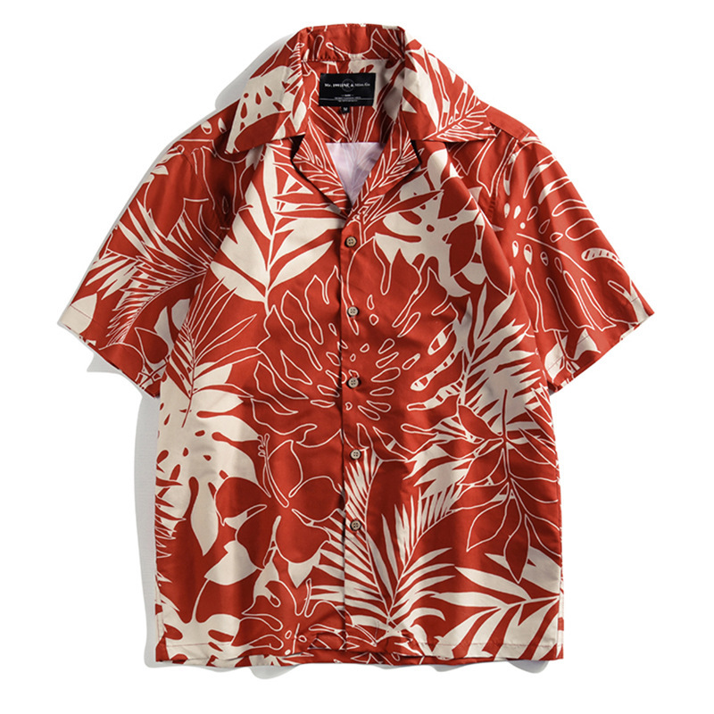 Оптовая продажа, camisas playa hombre hawaiana gomlek ny sublimacion, мужские весенние блузы и рубашки, цветочный принт, летняя гавайская рубашка