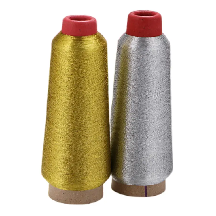 Embroidery Metallic yarn  New Arrival Embroidery Thread yarn  China Manufacturer Supply gold sliver Embroidery yarn