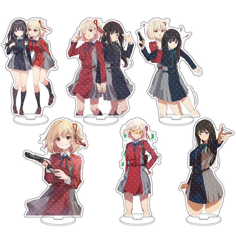 Горячая Распродажа, новый аниме Lycoris Recoil Inoue Takina Senzoku Tetsuya человекоидный стенд, акриловое украшение, подарок на день рождения и Рождество для детей