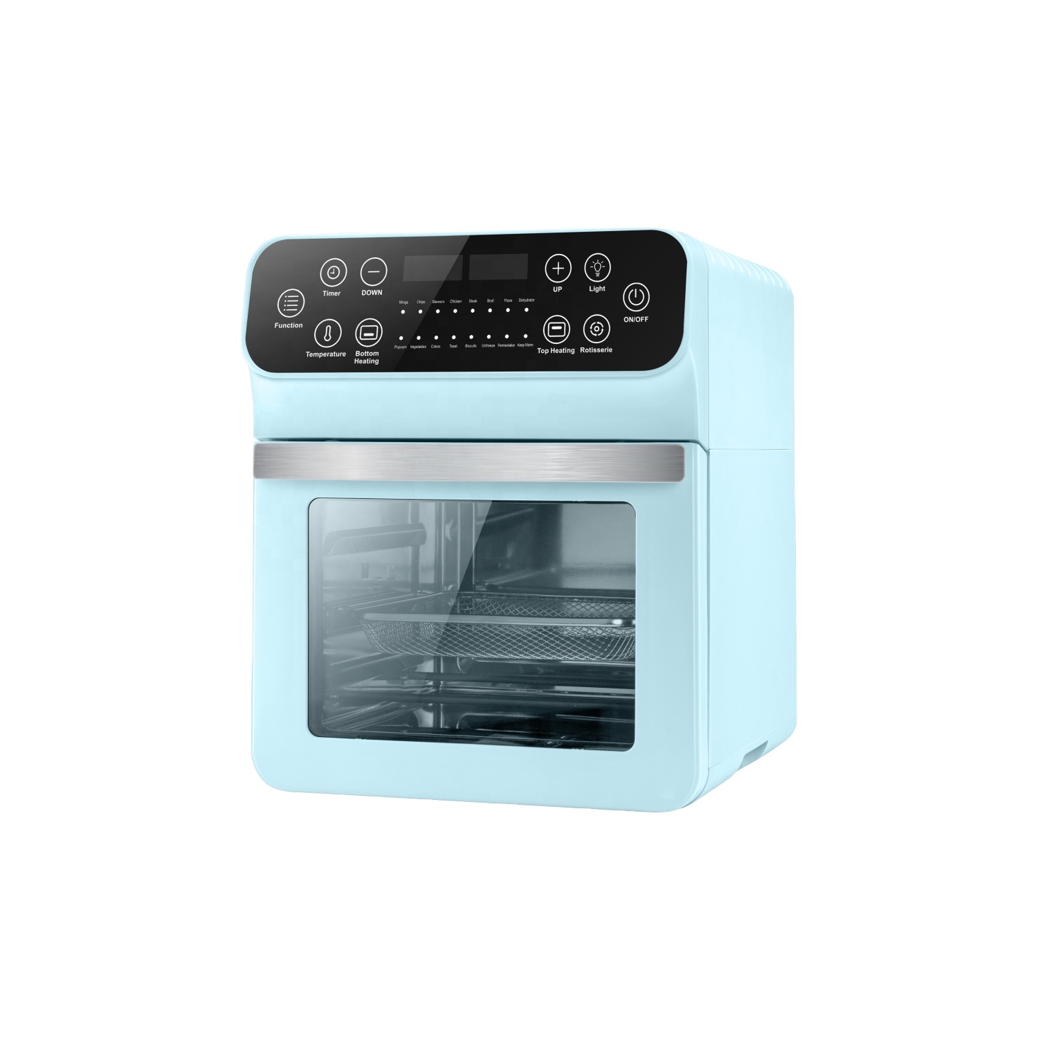 Air Fryer 15L Air Fryer Oven Family Rotisserie Oven 1700W Electric Air Fryer Toaster Oven led Digital Touchscreen 16 in 1