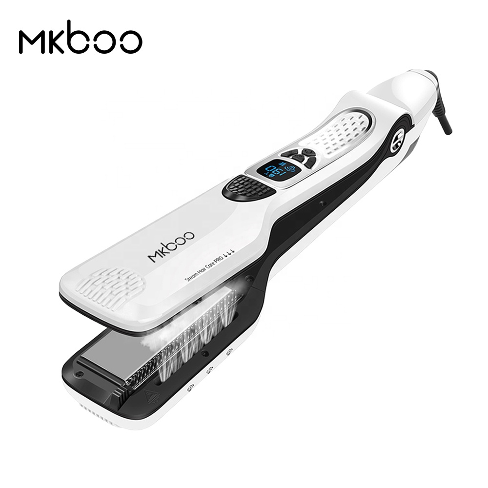 Электрический Выпрямитель для волос Mkboo, ЖК-дисплей, цифровой дизайн, белый цвет, подарок на день Святого Валентина