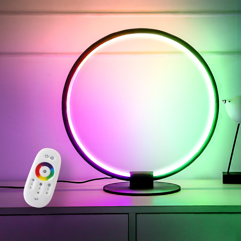 Amazon RGB умная комнатная лампа для кровати, украшение комнаты, светодиодная настольная лампа, ночник, настольные лампы