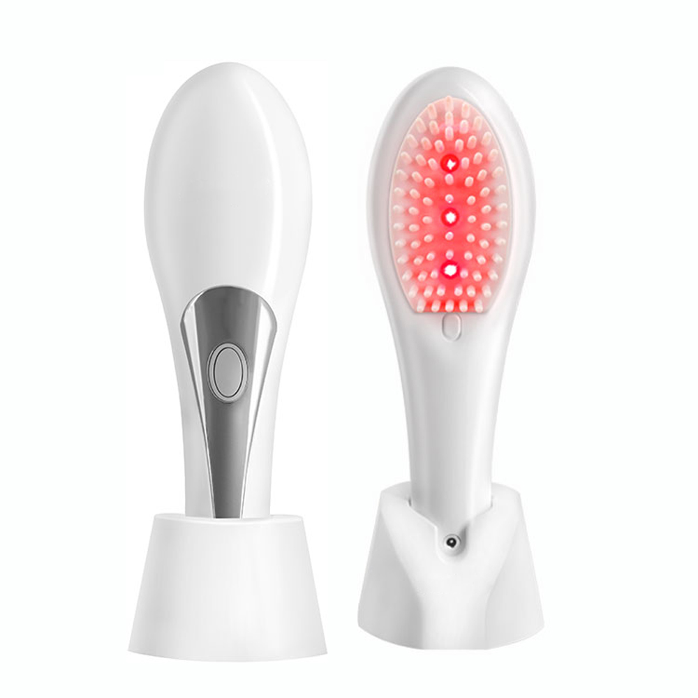 Infrared Light Anti Hair Loss Hair Regrowth Treatment Scalp Massage Vibration Head Massage Comb Massager