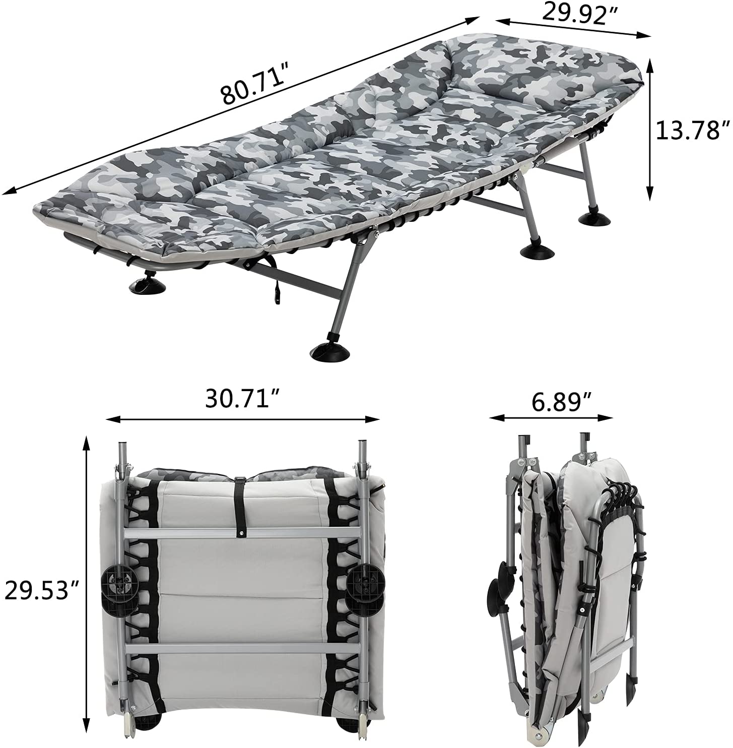 Portable Folding Bed Adjustable Height Lightweight Sofa Beds Price