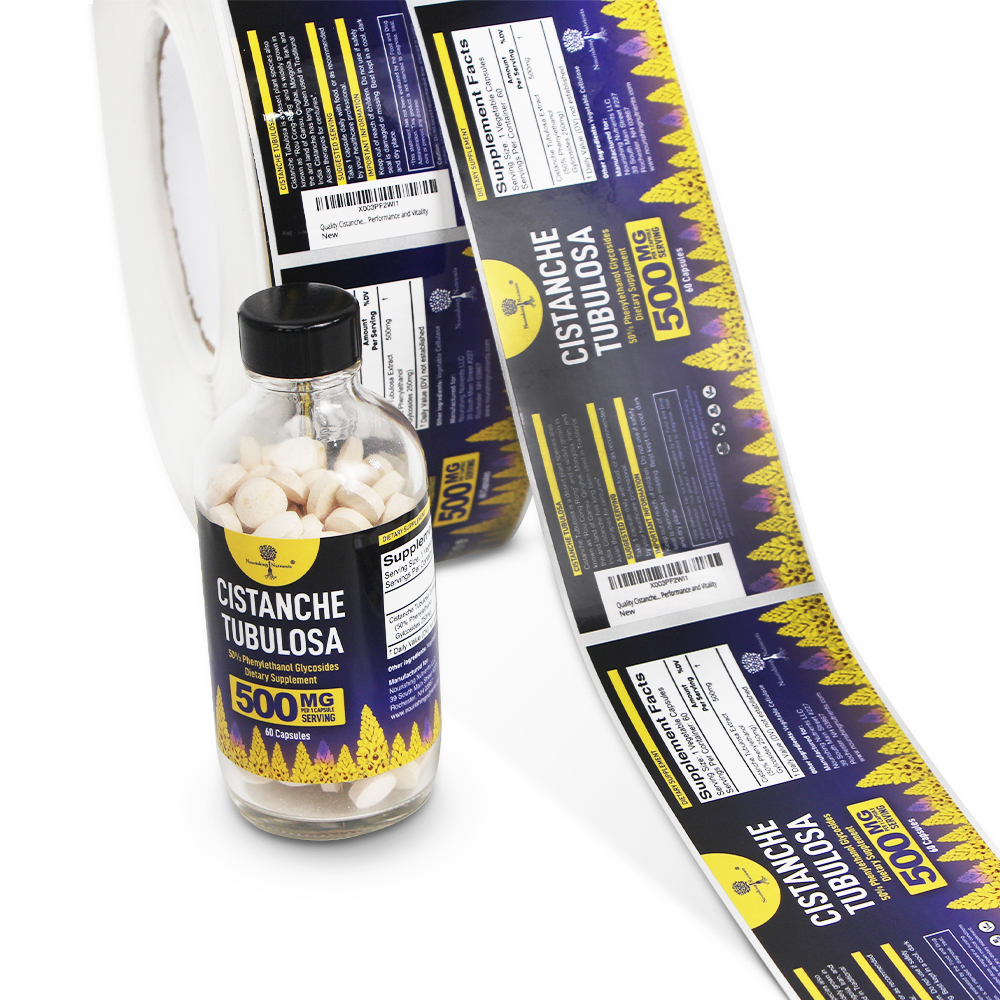 Customizable Medical Labels for PET Pharmaceutical Bottles - Paper and PVC Options