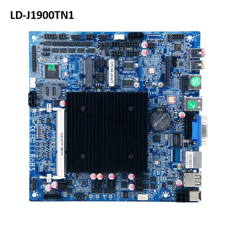 Материнская плата Intel Celeron CPU ITX с процессором J1900 / J4125