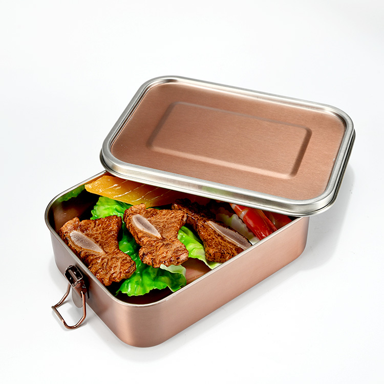 Leakproof personalised stainless steel with lids for food multi color lunch box