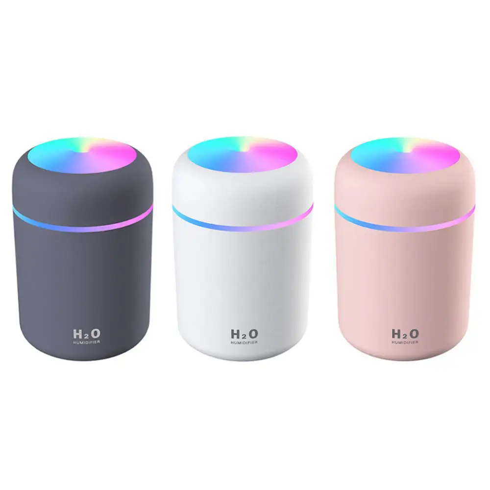 Миниатюрный аромадиффузор Vofull с питанием от USB, ультразвуковой увлажнитель, красочный увлажнитель воздуха с подсветкой