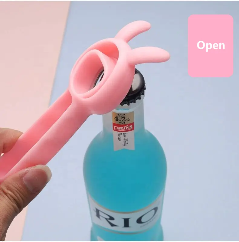 Popular 4 in 1 Creative Multifunction Cute Beverage Can Opener Kitchen Opener Tool