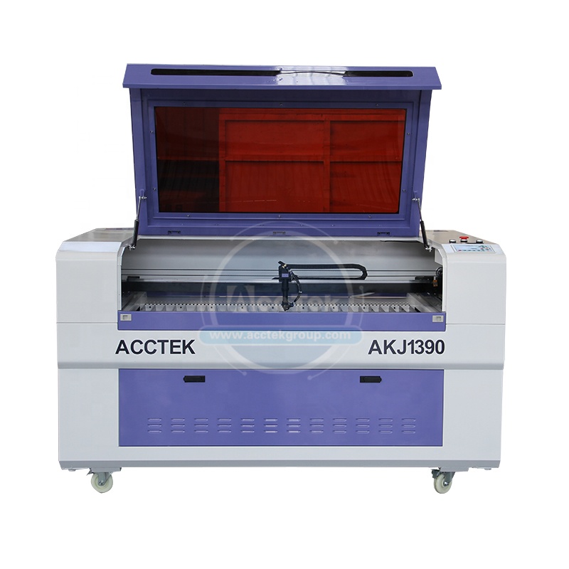 Лазерные гравировальные машины AccTek AKJ1390 для древесной бумаги МДФ акрила