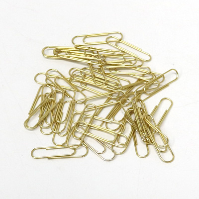 Gold/Siliver/Rose Red Mini Paperclips Office Simple Easy Plain Paper Clips School Stationery