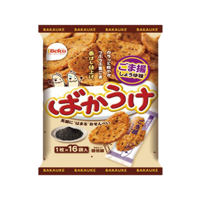 Японские семена кунжута, хрустящие жареные сладкие пищевые закуски Senbei