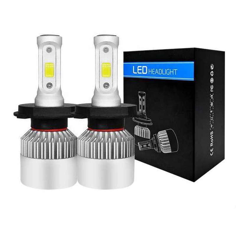 Светодиодные лампы Auxbeam s2, 36 Вт, 6000 лм, К, cob h4