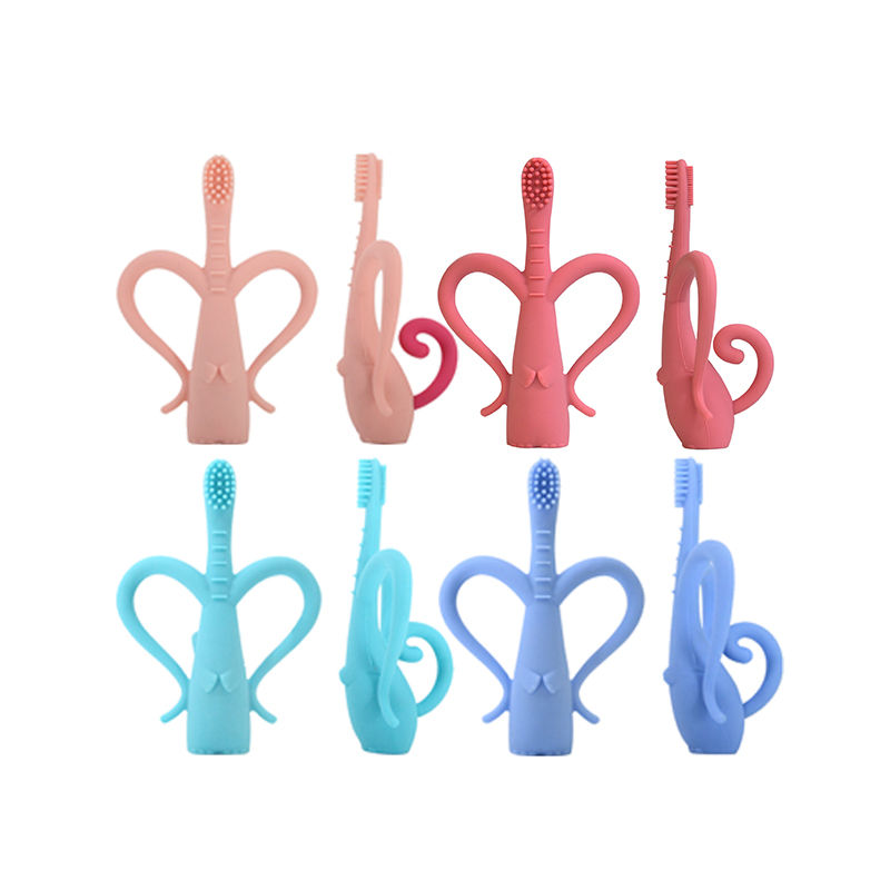 Soft handle Training Toothbrushes Babies Silicone infant toddler Baby Toothbrush