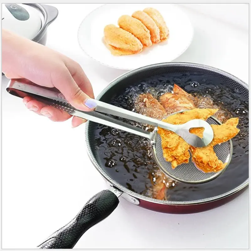 Kitchen Accessories Stainless Fried Food Fishing Oil Scoop Kitchen Gadget Colander Strainer Drain Oil Home Kitchen Gadgets Tools