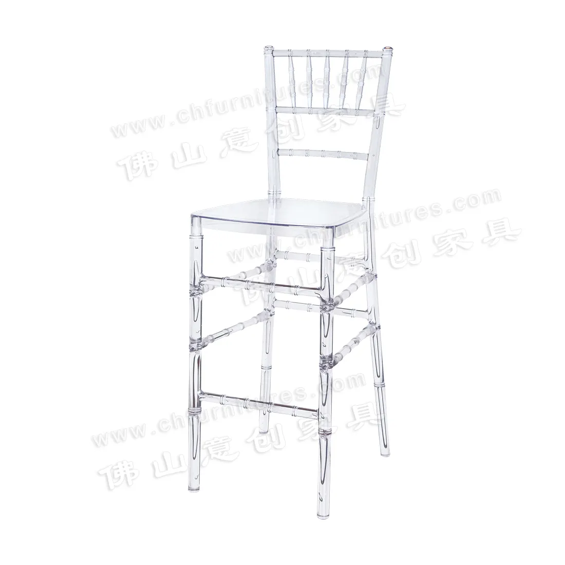 Bar Chairs Modern Removable Acrylic Transparent Plastic Hotel Party High Bar Stool Chair