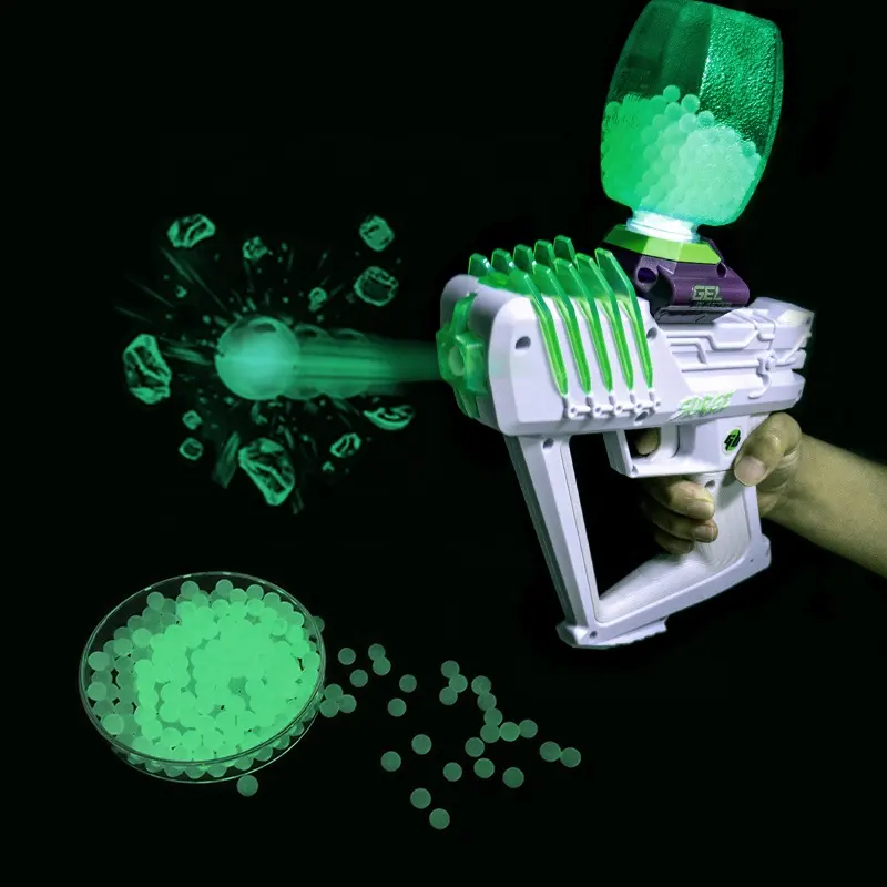 Toy Soft Growing Bullets Jelly Ball Splatter Gun Gel Ammo Refill Glow In The Dark Water Beads