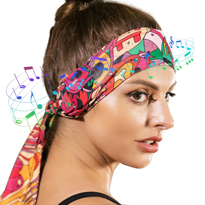 Outdoor Soft Stereo Sound Headphones Fitness Music Sports BT Headband  Earphone Sleep Headband for Woman and Man