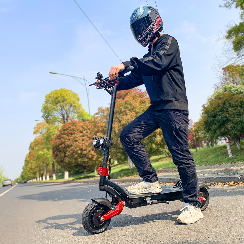 Электрический скутер Power Wheel для бездорожья, 5000 Вт, 11 дюймов, двойной мотор, Dualtron, Электрический скутер с сиденьем, склад в Европе