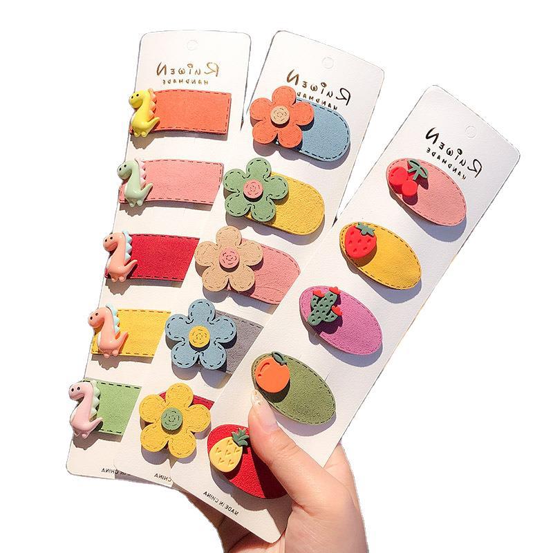 Korea Dongdaemun Color Fruit Hairpin Cute Girl Baby Side Clip Hair Accessories Outdoor Finishing Broken Hairpin