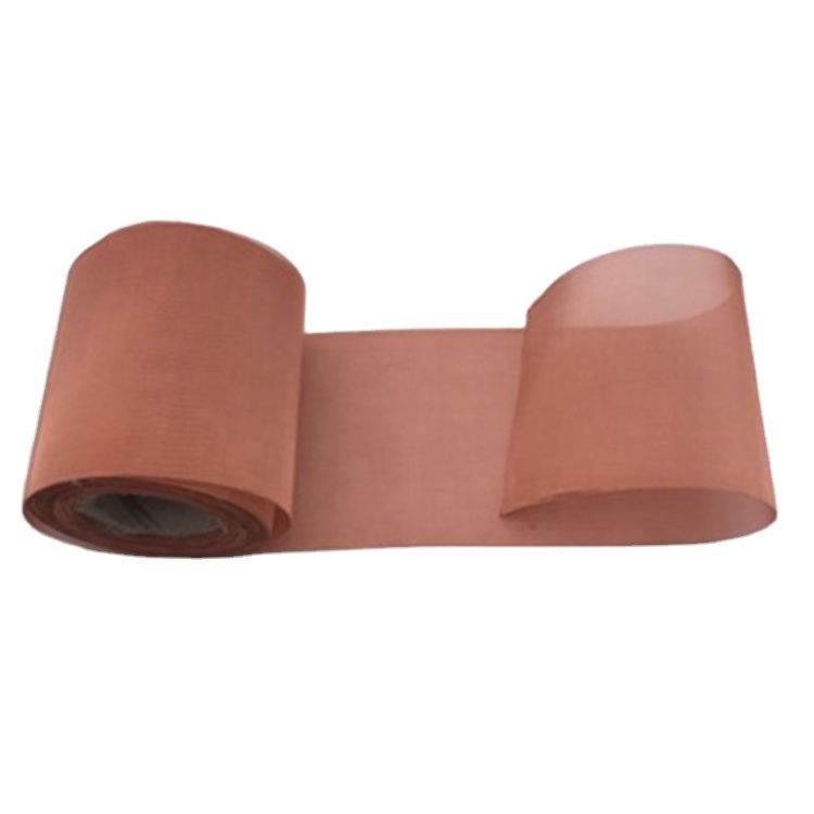 Anti-Electromagnetic Interference 120 200 60 Mesh Ultra Fine 220 Mesh Red Copper Wire Mesh