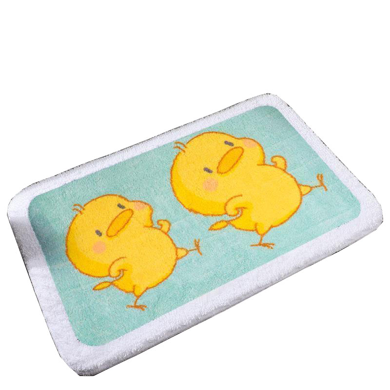 High Quality Cartoon Style Bathroom Door Mat Thickened Absorbent Carpet