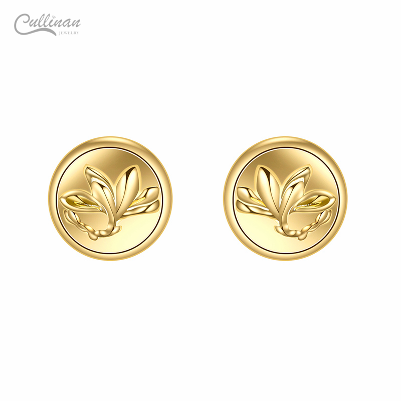 Wholesales 2021 Earrings Set Chinese Style 14k Gold Plated For Women's Gift Flower Design Women Earrings Jewelry Stud Earrings