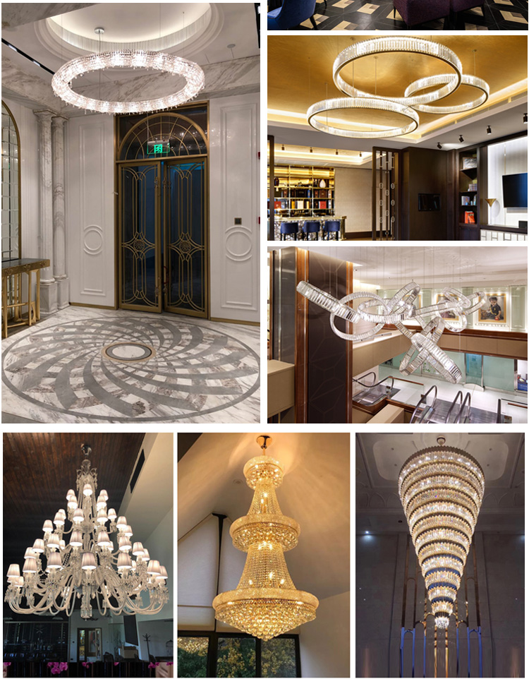 The Dazzling Crystal Transparent Light Is Suitable For The Room Decoration