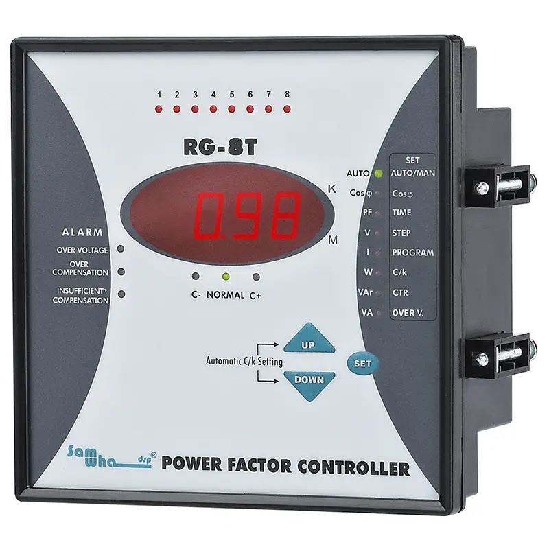 Samwha-dsp RG-8T 50/60hz Automatic AC Equipment Power Factor Controller