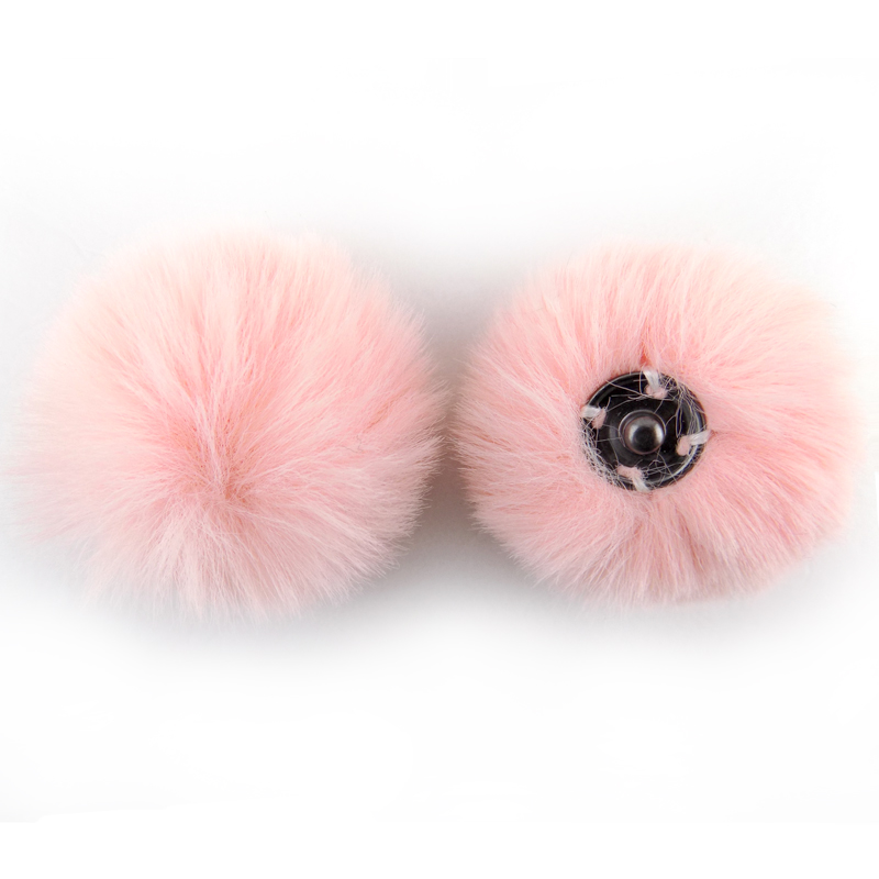 2022 new trend fur pom 10cm balls hot sale China factory