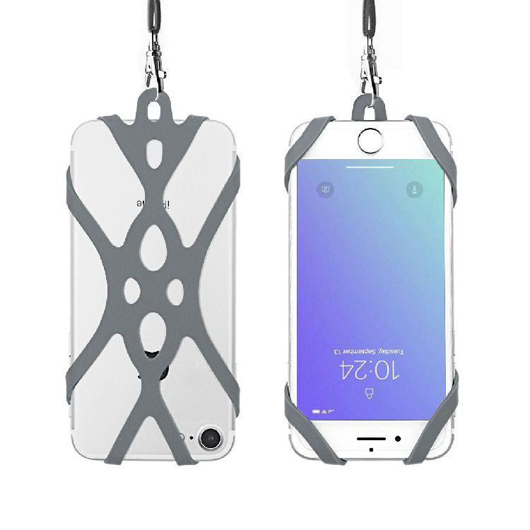 Wholesale Smart Phone Lanyard Silicone Lanyard Phone Case Neck Strap Phone Case