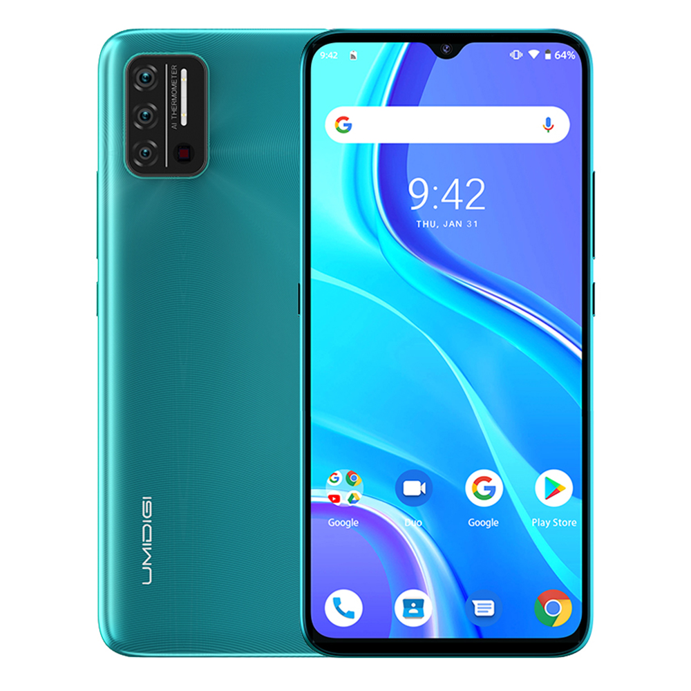 Мобильный телефон UMIDIGI A7S, 4G, 6,53 дюйма, 20:9, 32 ГБ, 4150 мАч, тройная камера, сотовый телефон с инфракрасным датчиком температуры, Type C