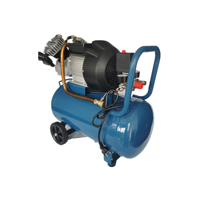 Поршневой Электрический воздушный компрессор 3HP, V-образный двухцилиндровый портативный воздушный компрессор с прямым приводом