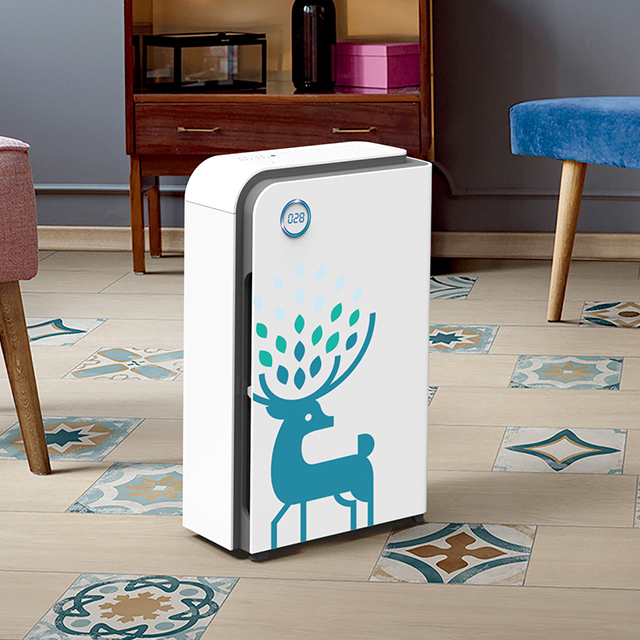 Домашний очиститель воздуха с низким уровнем шума, умным Wi-Fi управлением, H13 hepa и активированным углем, с УФ-лампами