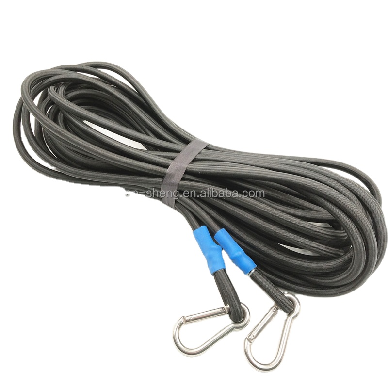 Wholesale Heavy Duty Polyester Uv Resistant Trampoline Bungee Cord With Strong Hook