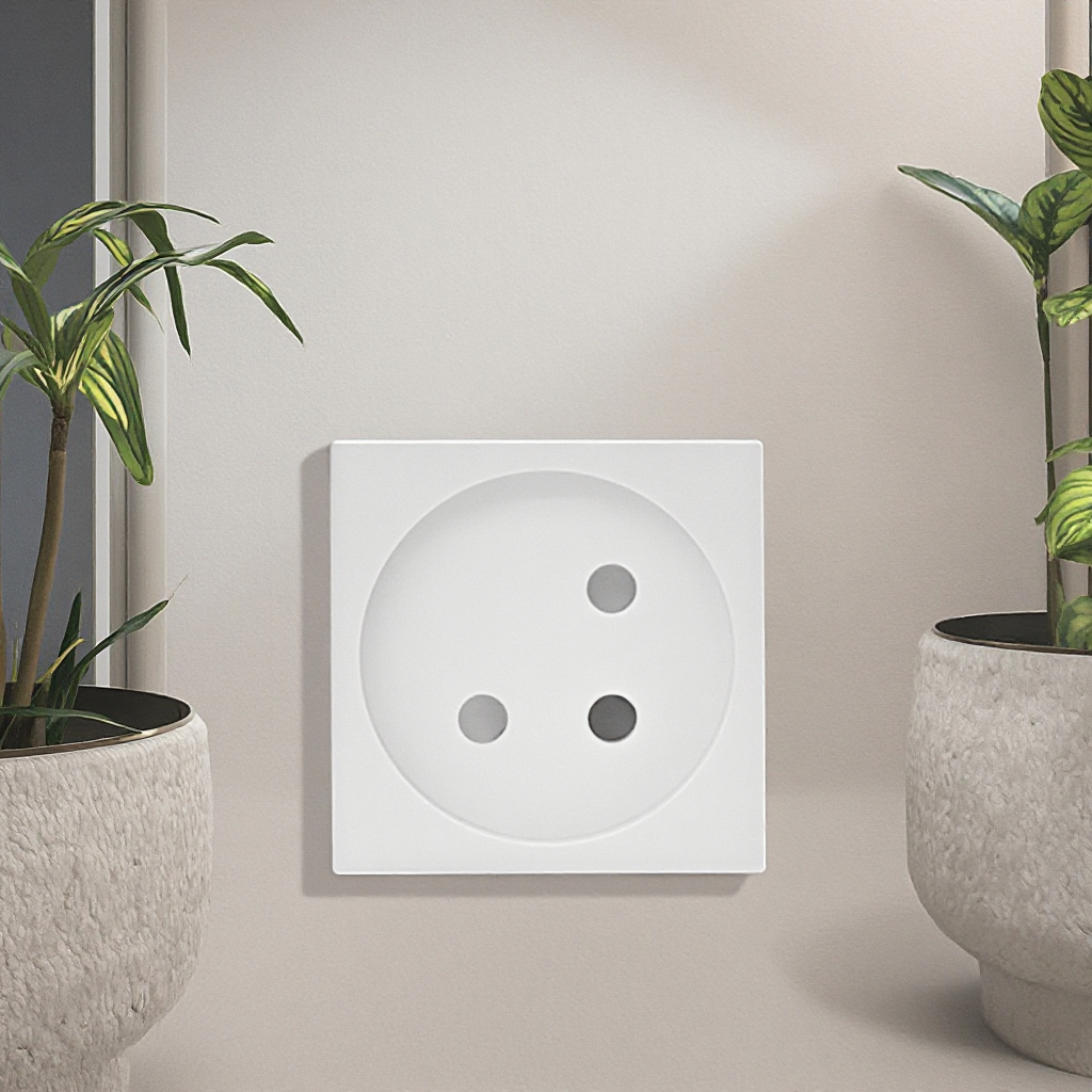 SINOAMIGO Home Electrical Wall Switch And Socket With Standard Grounding 250V 16A PC Outlet German Socket