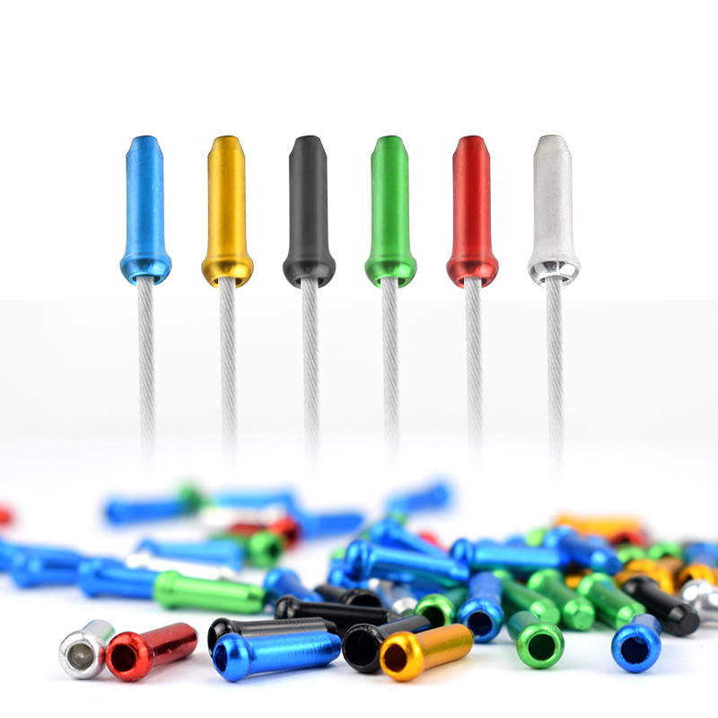 Bicycle Cable End Caps Aluminum Alloy Brake Shifter Inner Cable Tips Crimps Bicycles Derailleur Shift Wire Ferrules